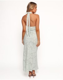 Petal & Pup - Edwards Maxi Halterneck Dress - Sage