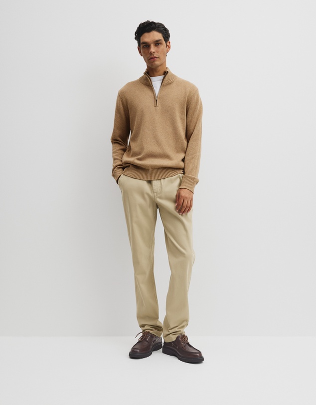Country Road - Australian Good Earth Cotton Half Zip Knit