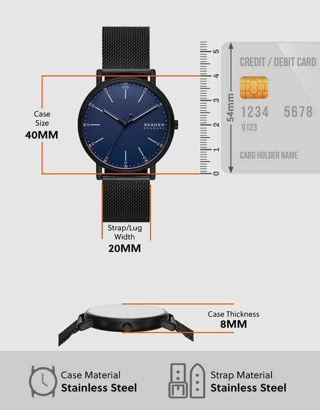 Skagen - Signatur Black Analogue Watch