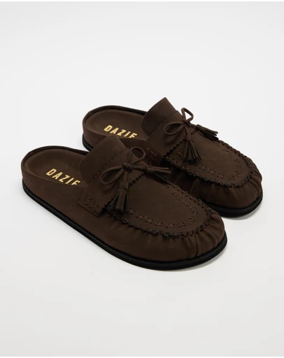 Dazie - Edie Tassel Backless Loafers