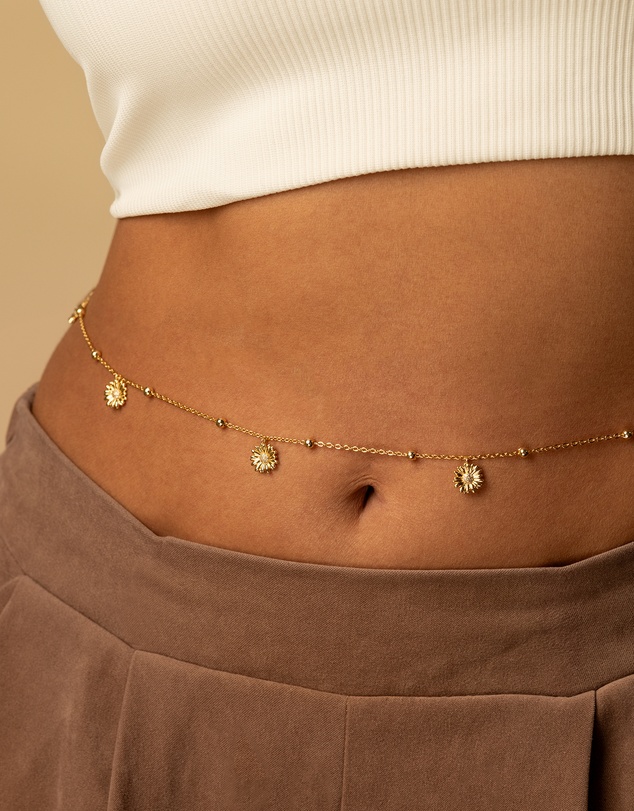 Wanderlust + Co - Daisy Multi Gold Body Chain