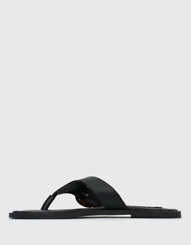 Betts - Rhodes Leather Buckle Thong Sandals