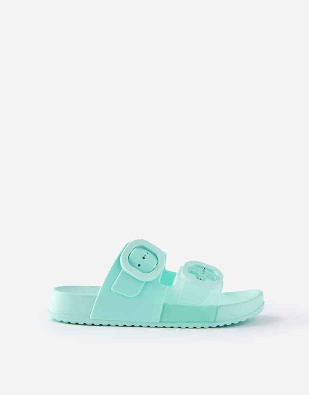 Cotton On Kids - Kids Double Buckle Jelly Slide