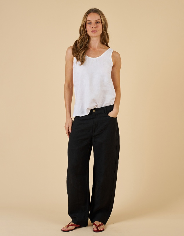 CAMIXA - Aosta Linen Barrel Pants