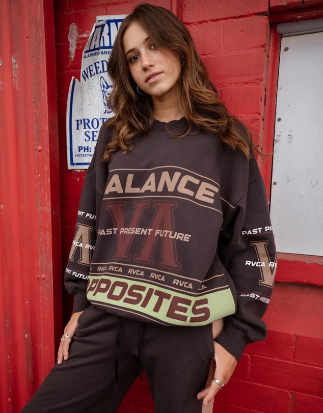 RVCA - Womens Puck It Pover Crew Neck