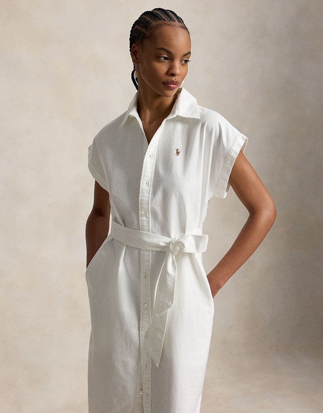Polo Ralph Lauren - Belted Cotton Oxford Shirtdress