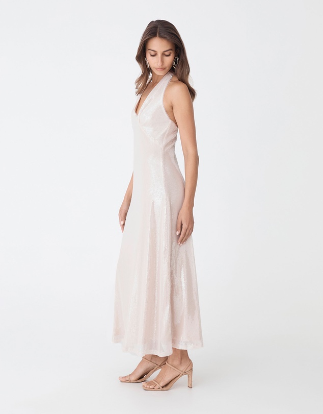 Forcast - Ariana Sequin Halter Dress