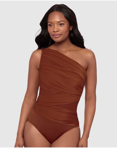 Miraclesuit Swimwear  - Network Jena One Shoulder Shaping Swimsuit