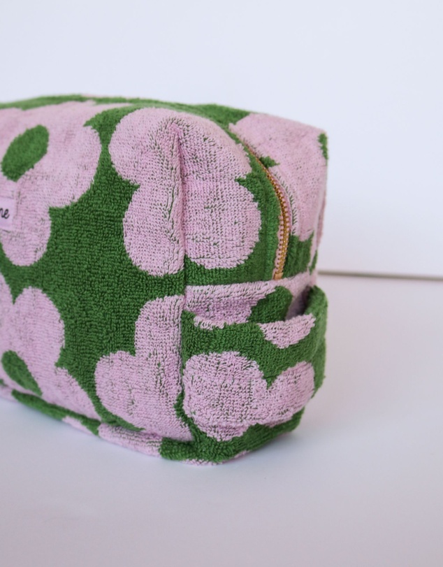 Mosey Me - Flowerbed Terry Toiletry Bag