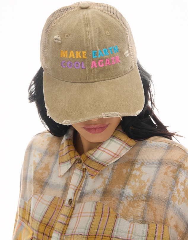 THE TALES - Make Earth Cool Again Destroyed Trucker Cap