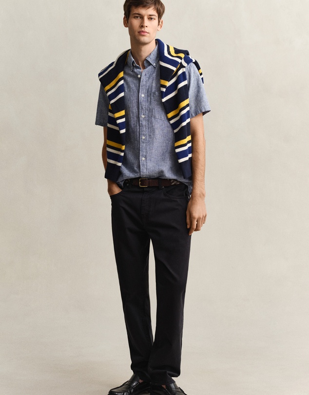 Gant - Cotton Linen Short Sleeve Shirt