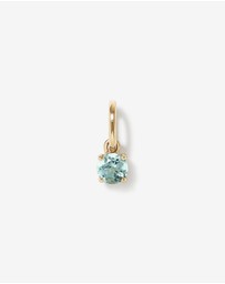 Michael Hill - Round Blue Aquamarine Birthstone Pendant in 10kt Yellow Gold