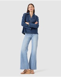 Rolla's - Marfa Shirt - Pacific Blue