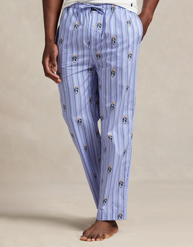 Polo Ralph Lauren - Polo Bear Striped Cotton Pajama Pants