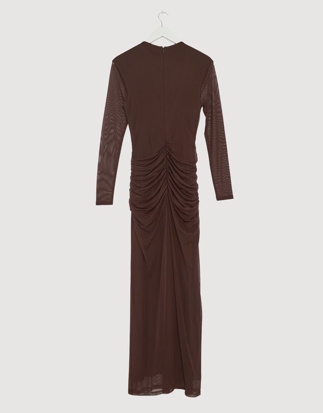 Revibe - Repaired Lover Willa Long Sleeve Mesh Maxi Dress - AU 12