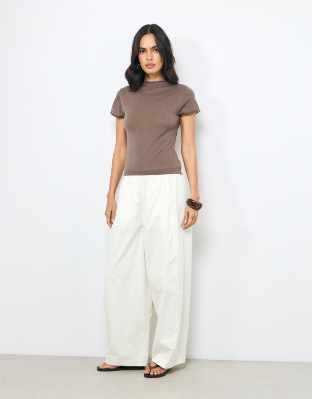 AERE - Ari Semi-Sheer Merino Wool Knit Top