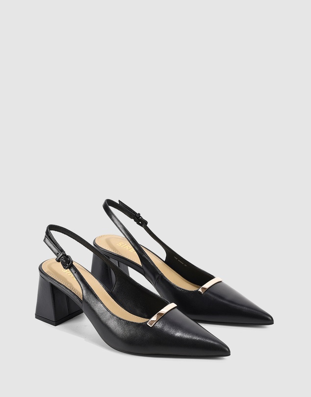 Siren - Yaz Sling Back Block Heels