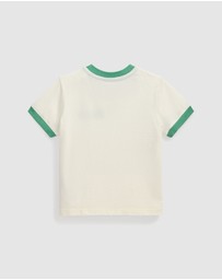 Polo Ralph Lauren - Logo Cotton Jersey Ringer Tee - ICONIC EXCLUSIVE - Babies