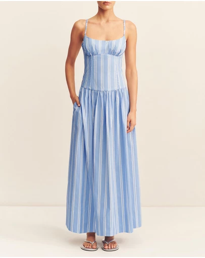 Shona Joy - Omri Panelled Bustier Maxi Dress - ICONIC EXCLUSIVE