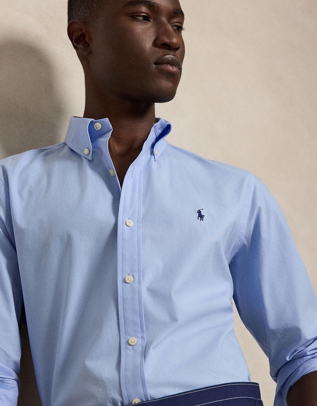 Polo Ralph Lauren - Custom Fit Stretch Poplin Shirt - ICONIC EXCLUSIVE