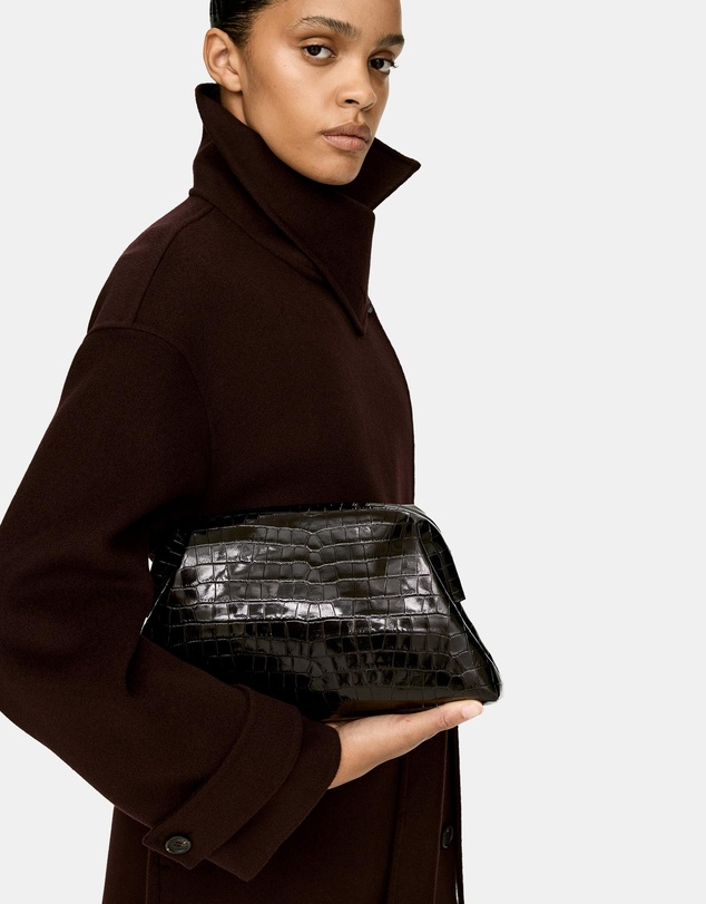 ARKET - Croco-Embossed Clutch