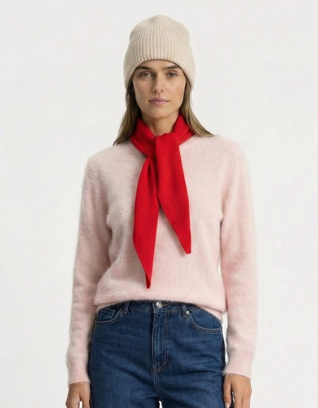 SILK MAGNOLIA - Cashmere Triangle Scarf