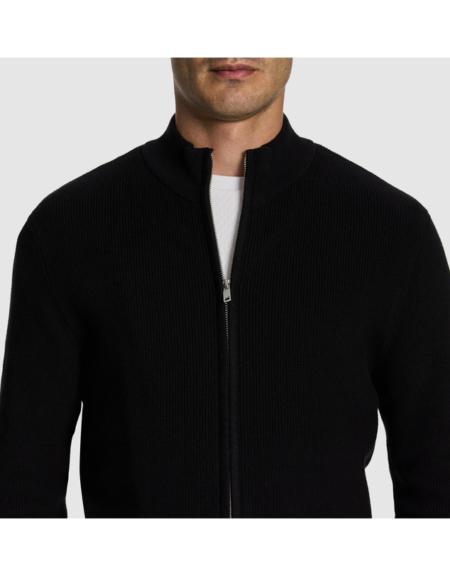 yd. - Adam Zip Through Knit Cardigan