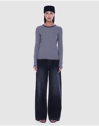 ENA PELLY - Piper Long Sleeve Stripe Top