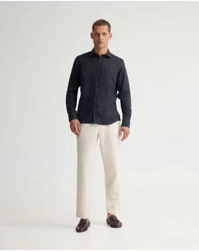 Oxford - Cooper Organic Linen Shirt Long Sleeve