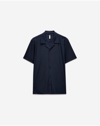 Calibre - Performance Cuban Collar Shirt Navy