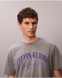 Calvin Klein Jeans - Terry Heritage Logo NYC Graphic Relaxed T-Shirt
