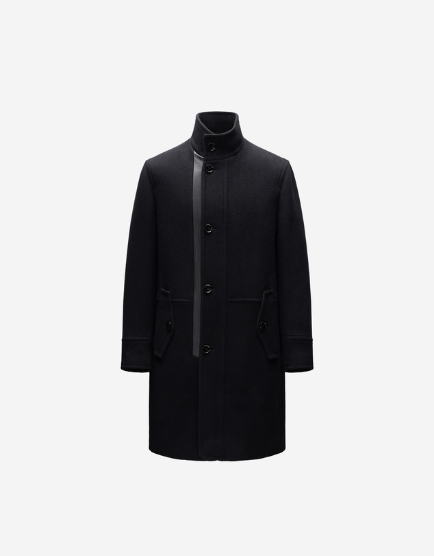 Calibre - Wool Funnel Neck Coat Black