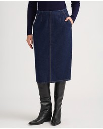 David Lawrence - Sue Denim Pencil Skirt