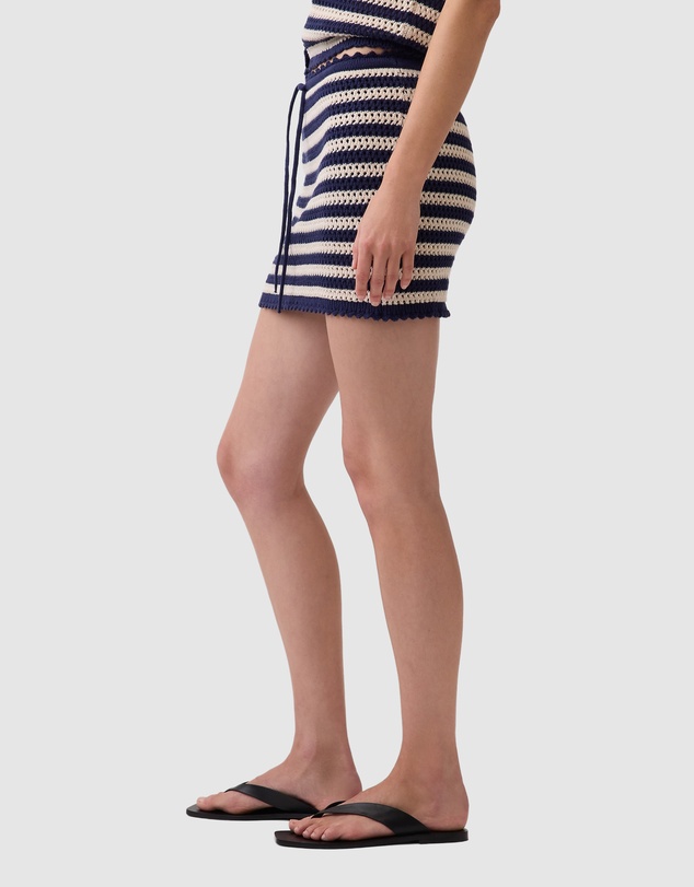GAP - Stripe Crochet Mini Skort