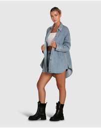 Belle & Bloom - Into Him Oversized Denim Shirt