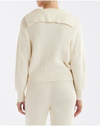 Amelius - Eline Knit Quarter Zip Polo