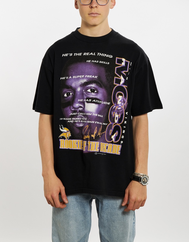 Vintage by The Real Deal - Pre Loved - 1998 NFL Minnesota Vikings 'Randy Moss' Tee