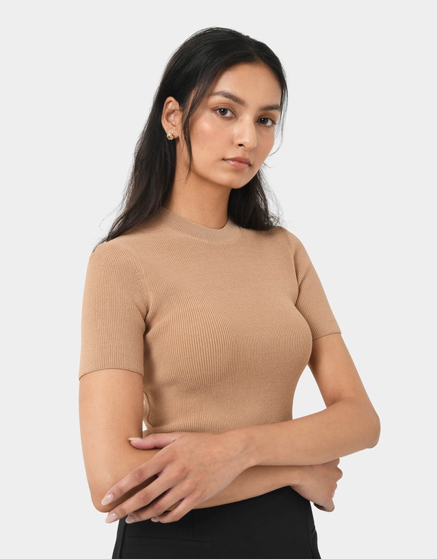 Forcast - Murphy Crop Knit Top