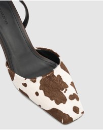 Nakedvice - The Cupid Cow Print Heel
