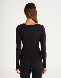 All Fenix - ALLFENIX CloudCore Lite Ruched V-Neck Long Sleeve