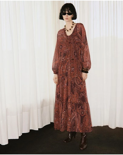 M.N.G - Paisley-Print Oversized Dress