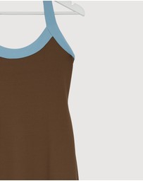 Revibe - Repaired BY JOHNNY. Colette Halter Midi Dress - AU 10