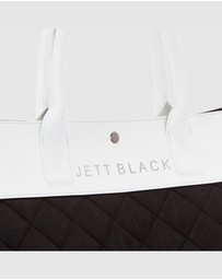 JETT BLACK - Soho Monochrome Quilted Tote Bag