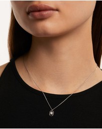 PDPAOLA - Mini Letter W Silver Necklace