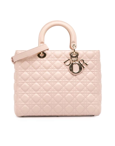 Pre-Loved by Azura Reborn - Pre-Loved Large Lambskin Cannage Lady Dior