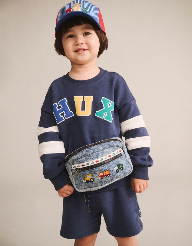 Huxbaby - Hux Flocked Spliced Sweatshirt - Babies-Teens