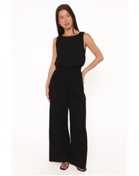 Petal & Pup - Brenna Cotton Jumpsuit - Black