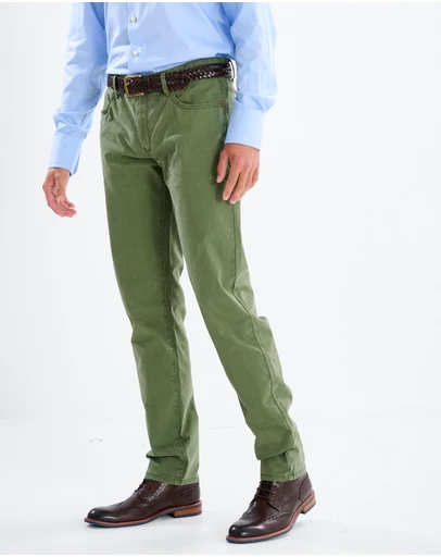 3 Wise Men - 3 Wise Men Braxton Chino Pant - Moss