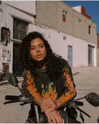 KINGA CSILLA - Flaming Heart Tommy Tee