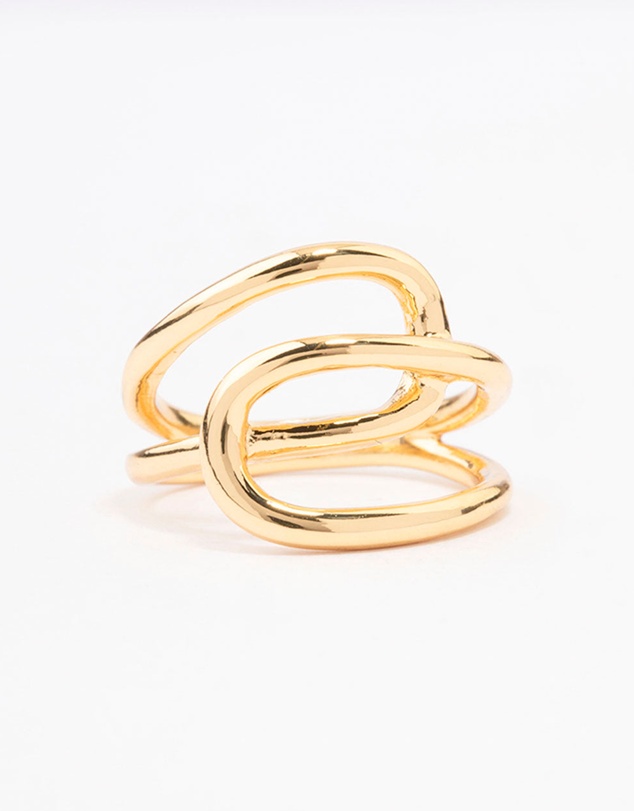 Lovisa - Gold Plated Interlocked Ring